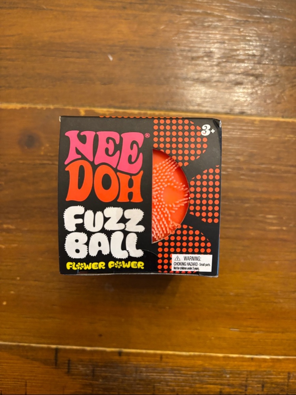 NeeDoh Fuzz Ball Flower Power - orange